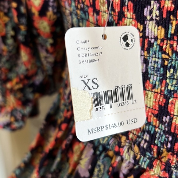 Free People Show Me Love Navy Romper - Picture 7 of 9